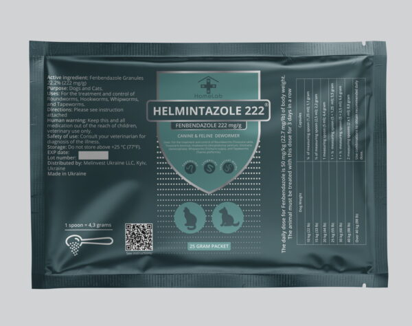 HELMINTAZOLE 222 mg Fenbendazole mini